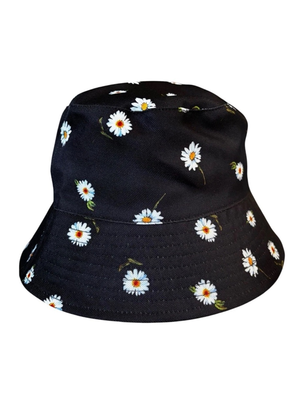 NWT Alice & Olivia By Stacy Bendet Women's Daisy Floral Reversible Bucket Hat